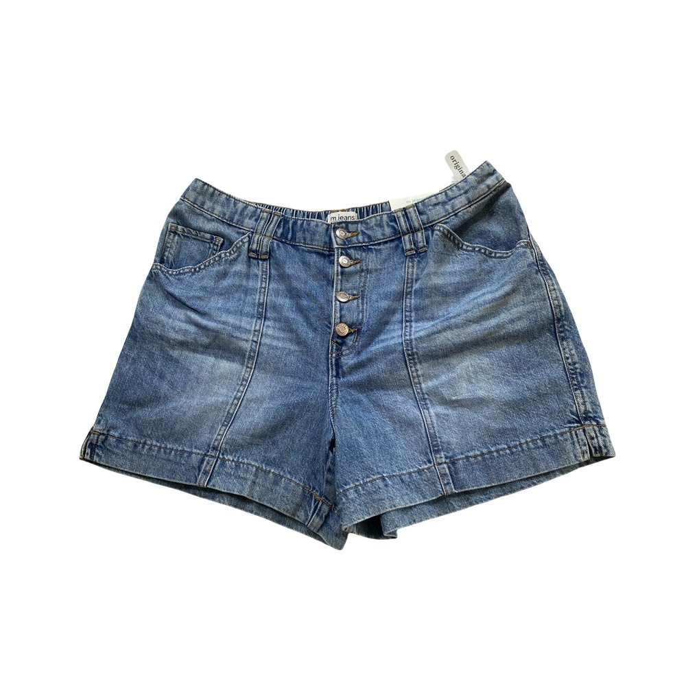 Maurices High Rise 5" Button Fly Denim Shorts‎ Medium Wash 16 NWT